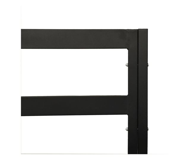 Vrtna stolica s sivim jastucima, 68x76x79 cm, čelik