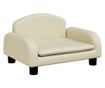 Dječja sofa, krem, 50x40x30 cm, eko koža