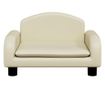 Dječja sofa, krem, 50x40x30 cm, eko koža