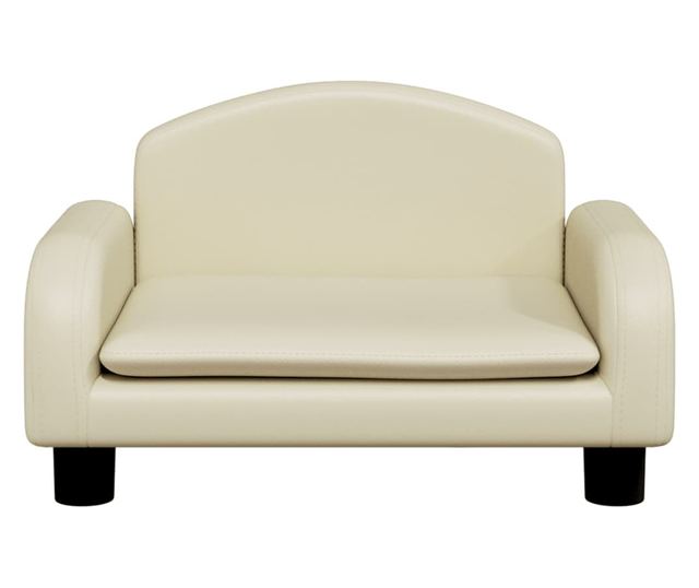 Dječja sofa, krem, 50x40x30 cm, eko koža
