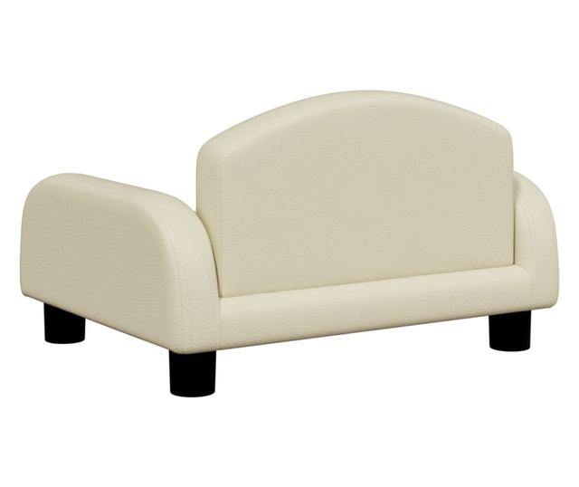 Dječja sofa, krem, 50x40x30 cm, eko koža
