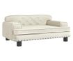 Dječja sofa, krem, 70x45x30 cm, baršun