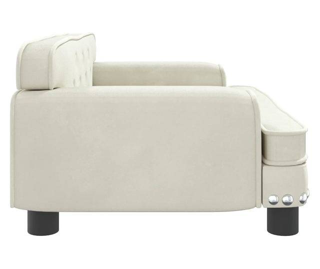 Dječja sofa, krem, 70x45x30 cm, baršun