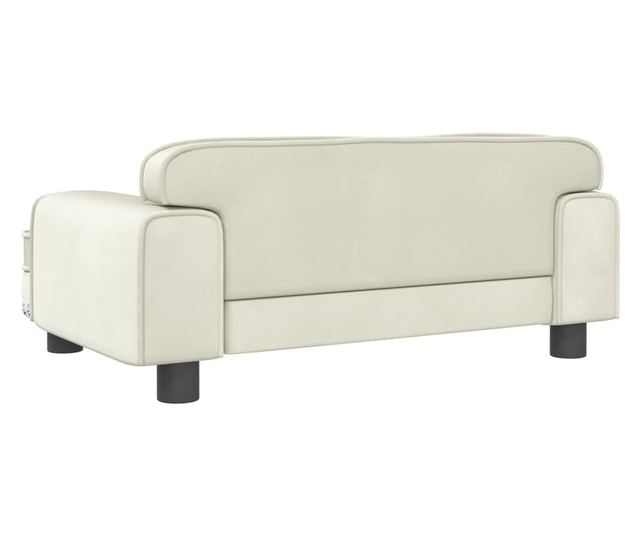 Dječja sofa, krem, 70x45x30 cm, baršun