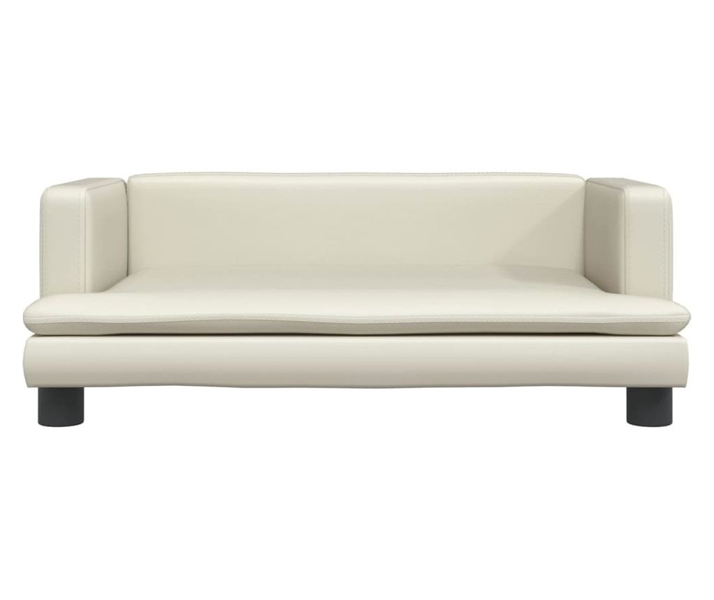 Dječja sofa, krem, 80x45x30 cm, eko koža - 3