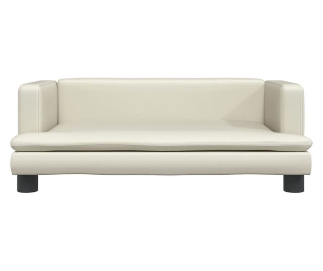 Dječja sofa, krem, 80x45x30 cm, eko koža