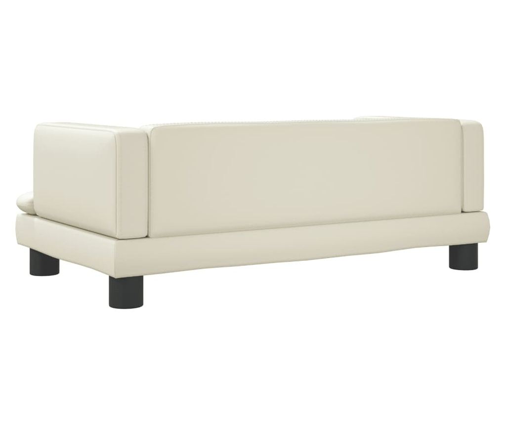 Dječja sofa, krem, 80x45x30 cm, eko koža - 5