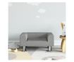 Dječja sofa, svijetlosiva, 50x40x26,5 cm, baršun