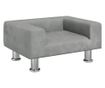 Dječja sofa, svijetlosiva, 50x40x26,5 cm, baršun