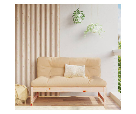Canapea de mijloc, 120x80 cm, lemn masiv de pin