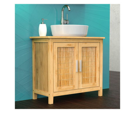 EISL Гардероб за баня, 67x28x60 см, бамбук