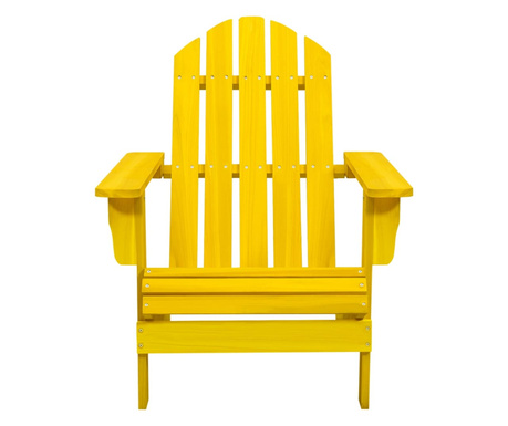 sárga tömör fenyőfa kerti Adirondack szék
