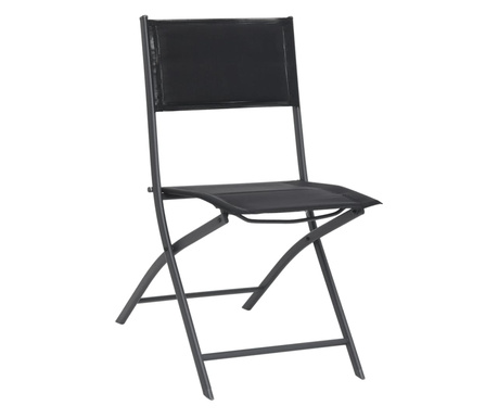 4 db összecsukható acél/textilén kültéri szék