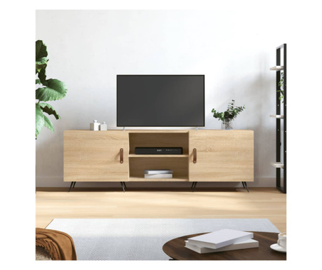 Comodă TV, stejar sonoma, 150x30x50 cm, lemn compozit