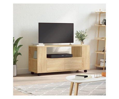 Comodă TV, stejar sonoma, 102x34,5x43 cm, lemn prelucrat