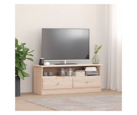 Dulap TV cu sertare „ALTA” 100x35x41 cm, lemn masiv de pin