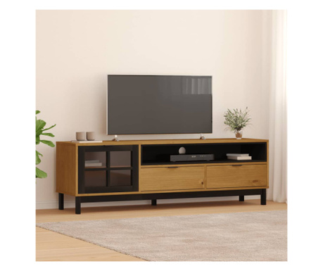 Dulap TV „FLAM” 158x40x50 cm, lemn masiv de pin