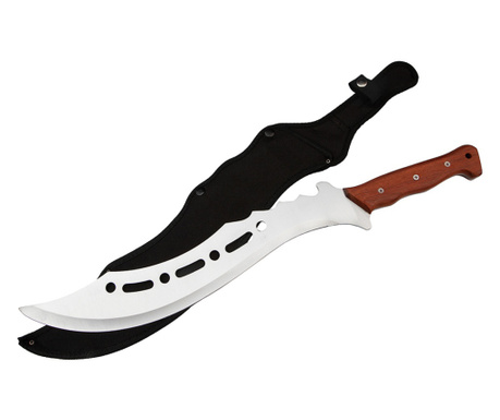 Ideallstore® vadászmachete, Oriental Blade, rozsdamentes acél, 58 cm, barna