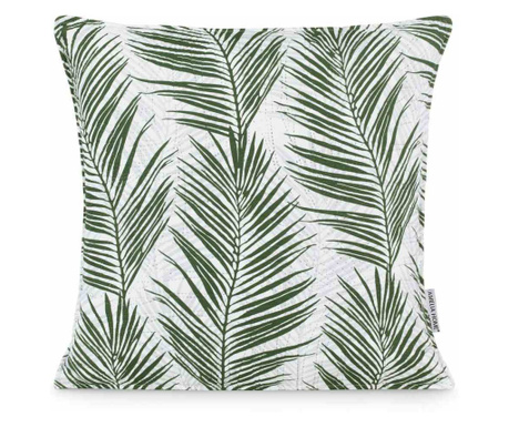 Perna decorativa imprimata Tropical Bonaire, 70 g/m2, 45 x 45 cm, verde