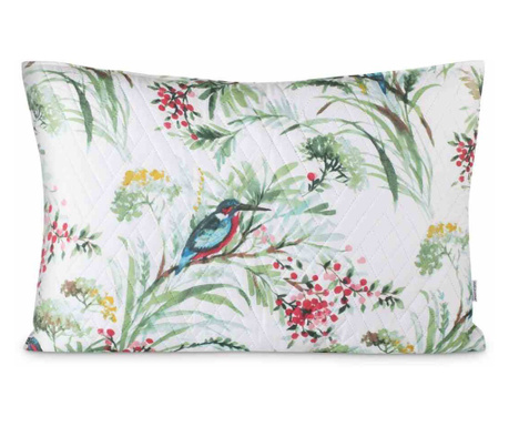 Perna decorativa imprimata Kingfisher, 70 g/m2, 50 x 70 cm, alb