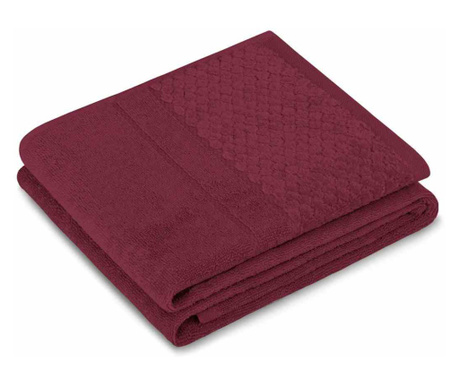 Prosop din bumbac 100% Rubrum, 510 g/m2, 70 x 130 cm, bordo