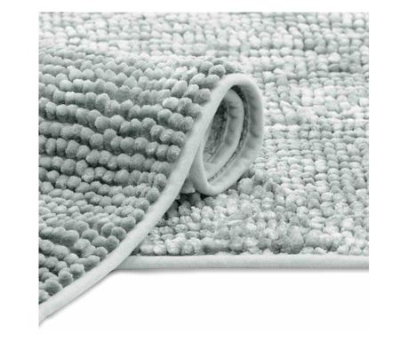 Covoras de baie dreptunghiular in stil modern Bati, 1000 g/m2, 70 x 120 cm, gri