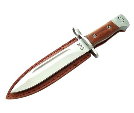 Cutit tip baioneta IdeallStore®, AK Military Surplus, camping si vanatoare, 25 cm, husa inclusa