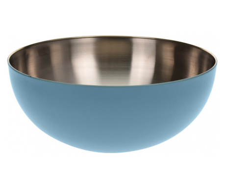 Tálaló tál Excellent Houseware, rozsdamentes acél, 24x10 cm, 2.5 l, kék