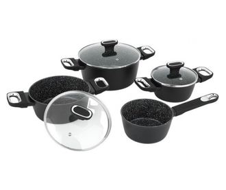 Set oale 7 piese Carl Schmidt Sohn-Marburg+, aluminiu, 16/20/24 cm, negru