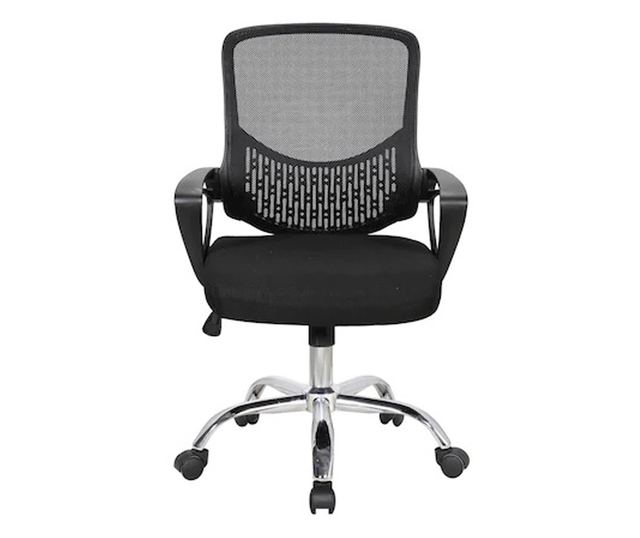 GRAVO Ergonomski uredski stolac, crni, mreža/tekstil