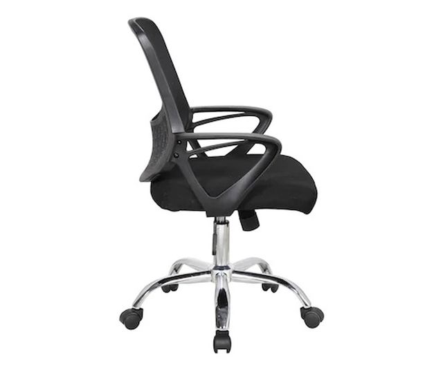 GRAVO Ergonomski uredski stolac, crni, mreža/tekstil