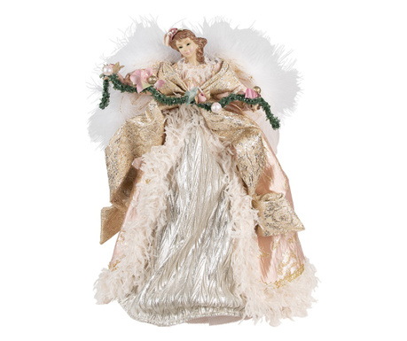 Raznobojna tekstilna figurica anđela 25x20x40 cm