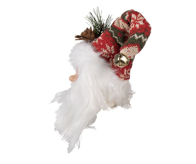 Sada 6 ks ozdôb na stromček Santa Claus, viacfarebný textil 10x9x28 cm
