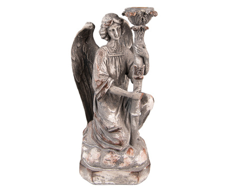 Свещник ангел от полирезин 15x14x29 см