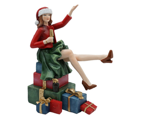 Polirezin karácsonyi figura 15x10x18 cm