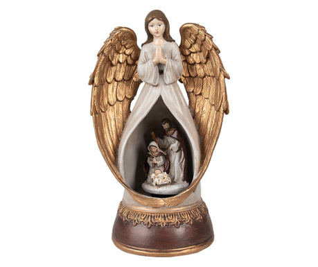 Muzička figurica anđela od poliresina 14x11x23 cm