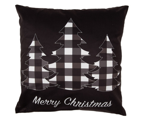 Set od 2 božićne jastučnice crno-bijele 45x45 cm