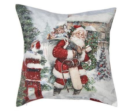 Komplet 2 blazin Božiček, večbarvni tekstil 45x45 cm