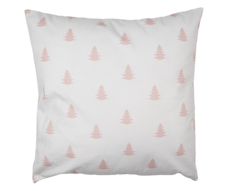 Set od 2 jastučnice Fir tekstil bijelo roza 45x45 cm