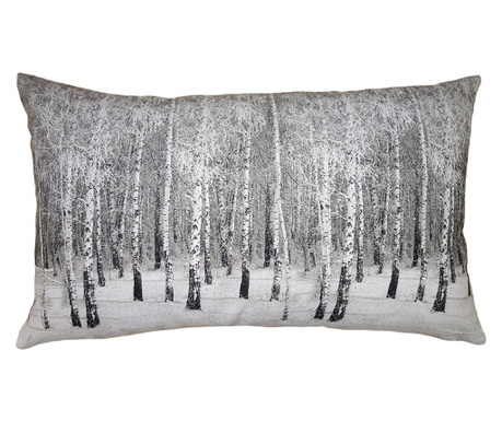 Komplet 2 prevlek za vzglavnik Landscape Winter siv poliester 30x50 cm