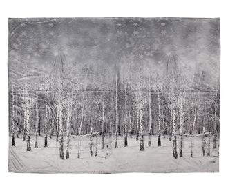 Κουβέρτα Winter landscape γκρι πολυεστέρας 130x170 cm