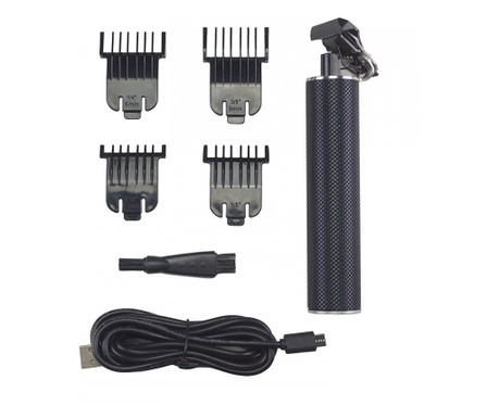 Trimmer Beper P304CAP001, Wireless, Li-Ion 6000 mAh, USB, 4 atașamente, IPX5, Negru