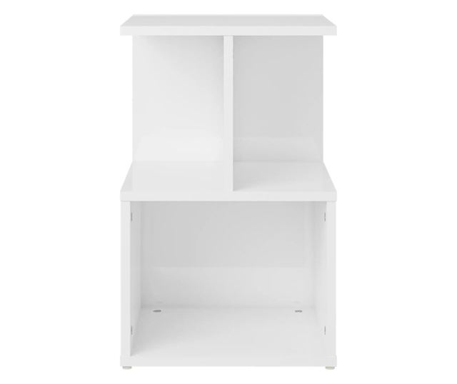 Szafka boczna, biały extra błyszczący, 35x35x55 cm, Płyta wiórowa