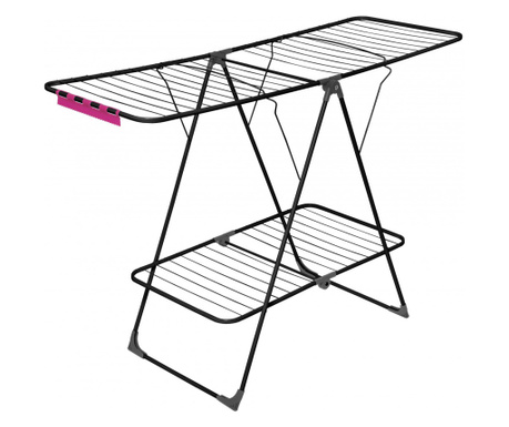 Uscator de rufe 163x62x114cm, negru, VELKEA A300