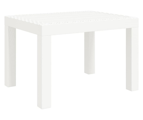 fehér PP kerti asztal 59 x 47 x 40 cm