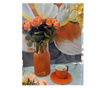 Керамична ваза в оранжев цвят 25 см