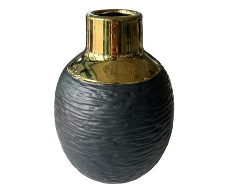 Керамична ваза в черен цвят 22 см