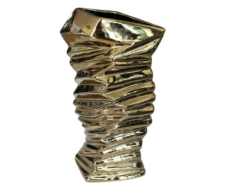 Керамична ваза в златен цвят 31 см