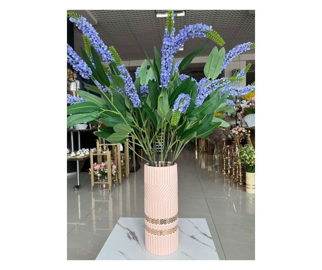Keramička vaza roze boje 26 cm