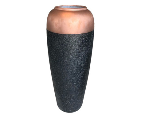 Керамична ваза в черен цвят 58 см